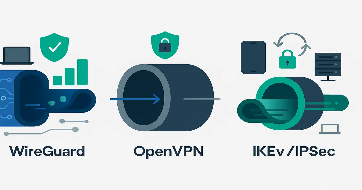 VPN protocols comparison diagram